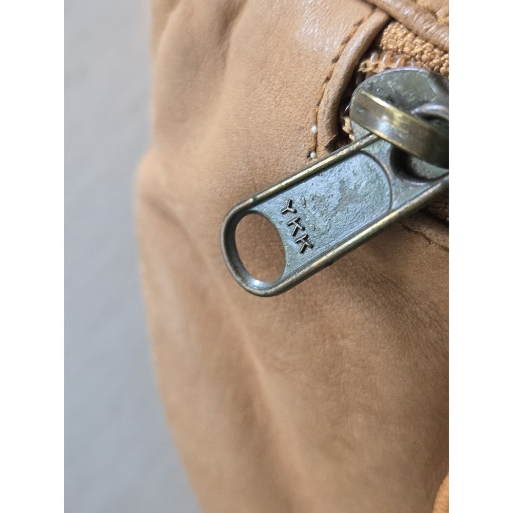 Ellington Sling Crossbody Bag Fanny Pack Waist Leather Adj Strap Distressed Tan - Picture 4 of 16